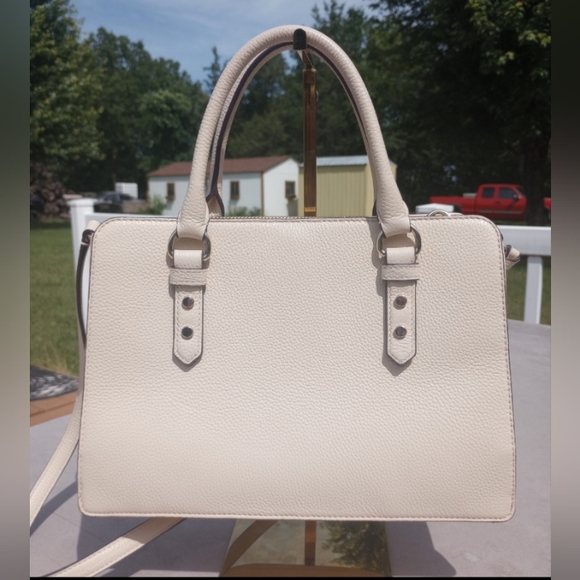 SOLD Kate Spade Mulberry Street Lise Pebbled Leather Crossbody Satchel, Cream - Picture 3 of 15